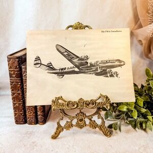 Vintage TWA Aircraft Jumbo‎ Postcard